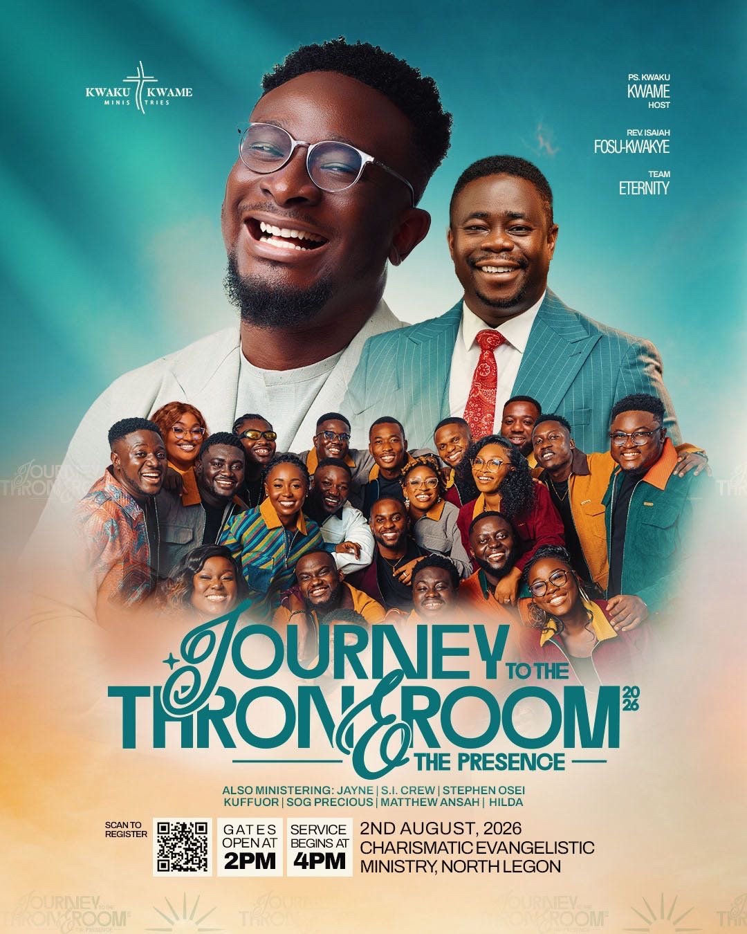 Journey To The Throne Room 2026 — Official Event Flyer